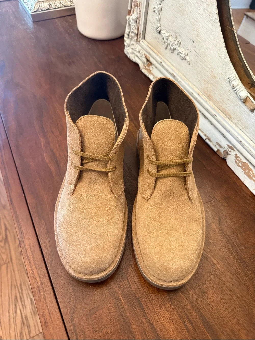 Clarks Bushacre 2 Tan Suede Chukka Desert Boots Mens 7.5